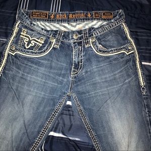 Men Rock Revival Jeans size 33